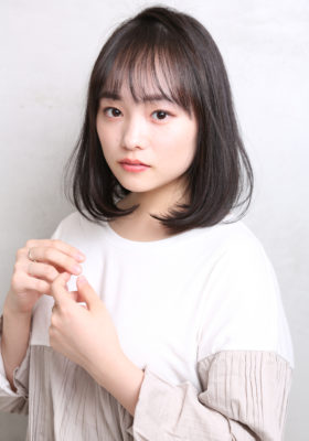 ふんわりナチュラルボブ