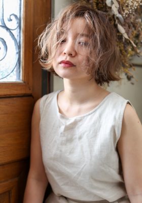 外人風ボブ